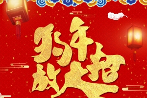 2018年狗年放大招中国风海报