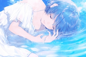 水 女孩 眼泪 4k动漫壁纸