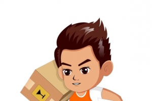 卡通跑腿小哥PNG