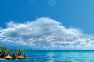 夏日海洋风光背景banner
