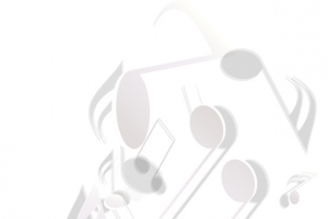 白色音符漂浮素材