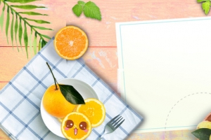 清新食物俯视图banner