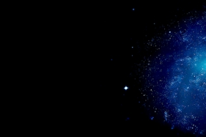 蓝色简约星空banner背景
