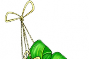 绿色手绘粽子设计