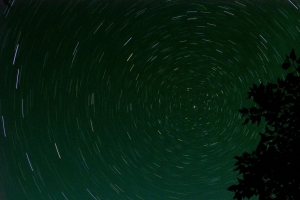 星星 星空 树枝 圆形 4k壁纸 3840x2160