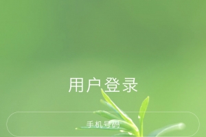 绿色清新APP登录背景