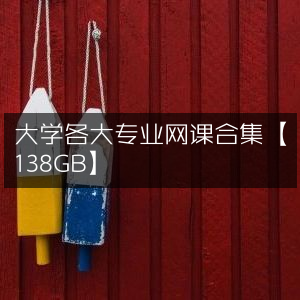 大学全专业网课精品合集【138GB】