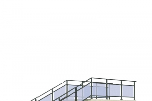 立体楼梯玻璃栏杆免抠