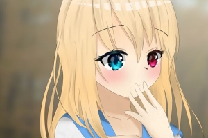 女孩 异色 水手服 动漫 艺术 4k壁纸 3840x2160