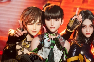 《剑星 Stellar Blade》三个游戏人物女孩 4K壁纸
