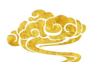 金色祥云纹理图案