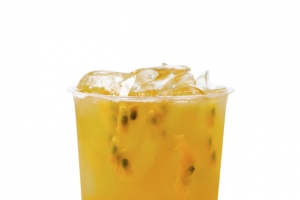 半透明的百香果茶