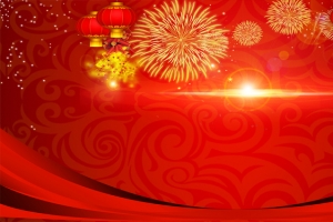 春节喜庆红色宣传海报背景