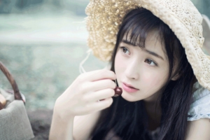 清净的安逸女孩