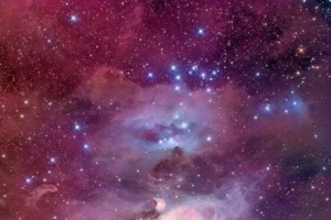 紫色星空银河场景