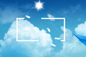 蓝天白云童真幼儿教育海报banner