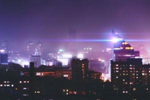 夜城 城市灯光 天际线 叶卡捷琳堡 俄罗斯 4k壁纸 3840x2160