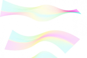 渐变彩色科技线条
