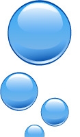 矢量蓝色气泡
