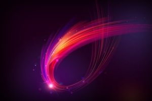 动感炫彩光线丝带