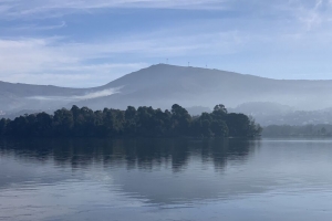 湖泊 树木 雾 景观 自然 4k壁纸 3840x2160