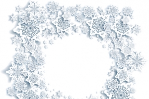 雪花边框