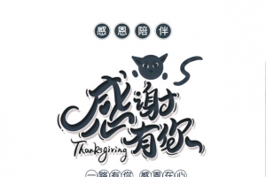 感谢有你一路有你感恩在心