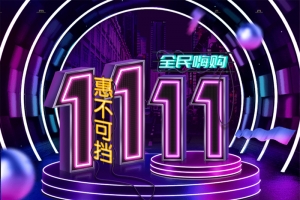 双十一 促销 电商 潮流 全民购物