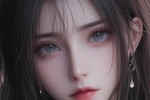 唯美长发动漫美女暗色系4k全屏手机壁纸图片