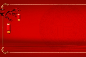 红色喜庆元旦晚会背景banner