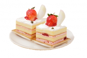 草莓水果冰激凌蛋糕高清PNG透明免扣设计素材免费下载