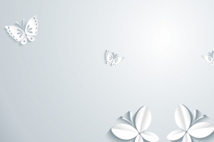 淡雅蝴蝶灰白色淘宝海报背景banner