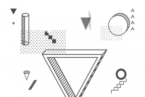 三角框波普风抽象手绘卡通元素高清PNG透明设计素材免费下载