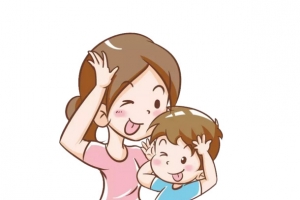 矢量亲子表情