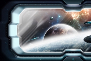 宇宙飞船外太空背景