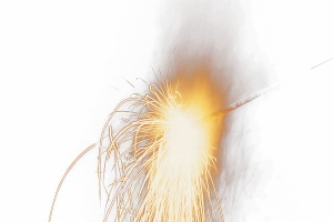 节日烟花爆竹点燃光效果免抠png