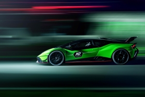 兰博基尼绿色赛车Huracan STO SC 10 Anniversario 4K壁纸