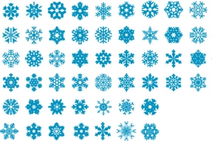 雪花图标矢量图