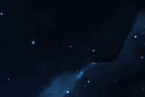 深蓝色渐变深邃星空背景