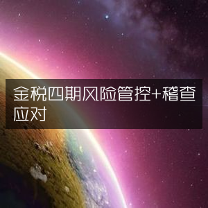 金税四期风险管控与稽查应对策略
