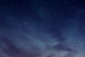 蓝色星空夜晚美景