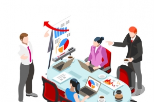 金融分析师矢量图