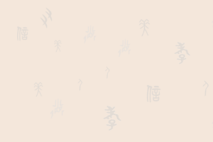 甲骨文浅色背景
