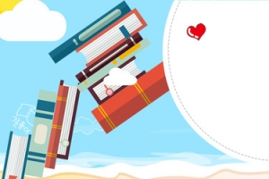 简约少儿读书小学banner