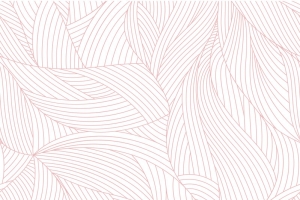 矢量线描树叶叶脉清新背景