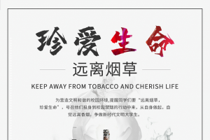 简约禁烟海报