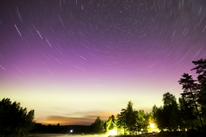 夜晚星空极光3840x2160风景壁纸