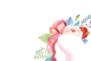 侧脸女神立体剪裁海报