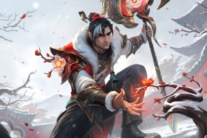 LOL英雄联盟踏雪寻梅杰斯 8K/4K高清游戏壁纸7680x4320免费下载