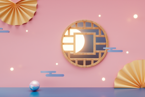 国潮，C4D，微场景，中国风